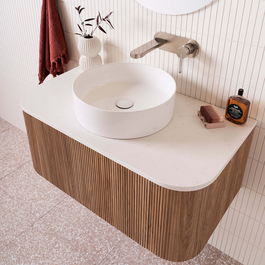 ADP Waverley Wall Hung Vanity Cherry Pie Premium Solid Surface Vanity ADP