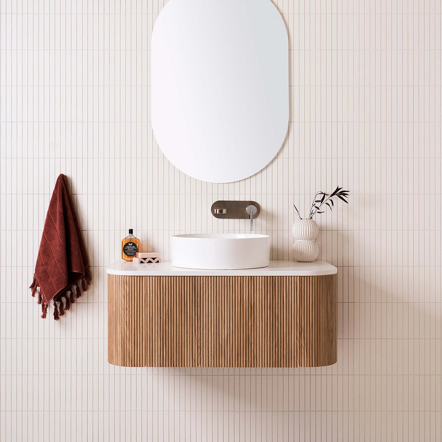 ADP Waverley Wall Hung Vanity Cherry Pie Premium Solid Surface Vanity ADP