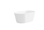 Agena Acrylic Freestanding bath None Overflow 1400mm Gloss White