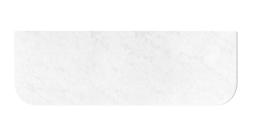 Otti Havana 1500x500x20 Solid Surface Cloudy Carrara Top No Hole