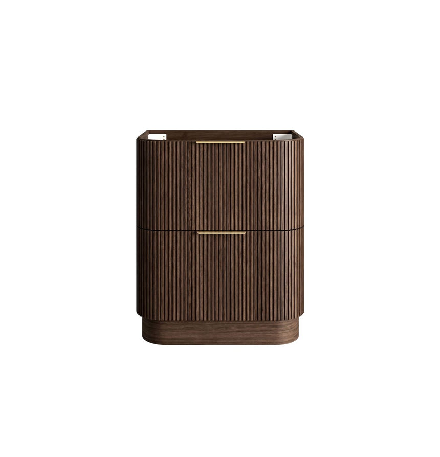 Otti Havana Fluted 750mm Sable Walnut Floorstanding Curve Vanity — view 4