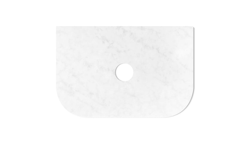Otti Havana 750x500x20 Solid Surface Cloudy Carrara Top
