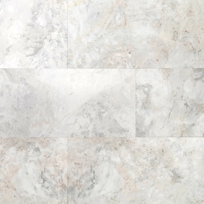 Nimbus White Marble natural stone surface and layout reference by Tilemall