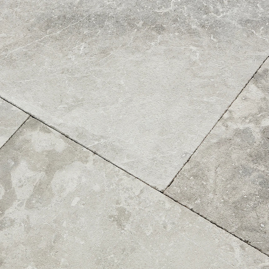 Atlantic Grey Marble natural stone surface and layout reference by Tilemall