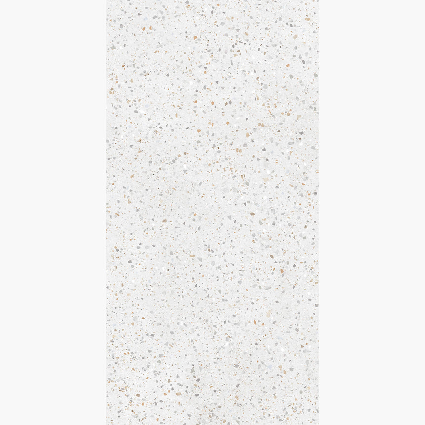 Color Terrazzo 1200x600 Satin White Porcelain Mosaic Dongpeng