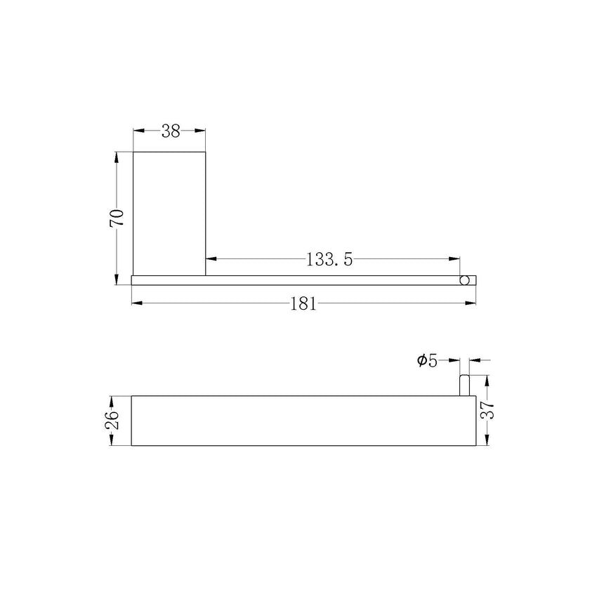 Nero Celia Toilet Roll Holder Matte Black Bathroom Accessories Nero