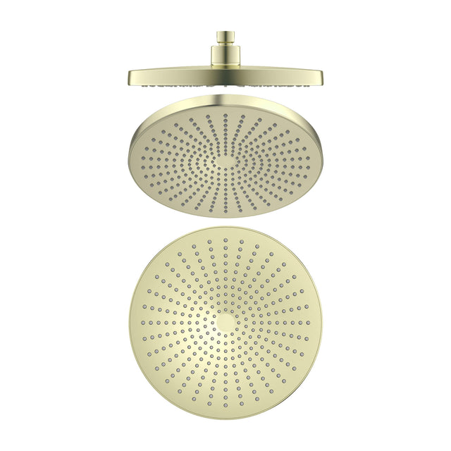 Nero Opal Shower Head Brushed Yellow Gold Shower Nero