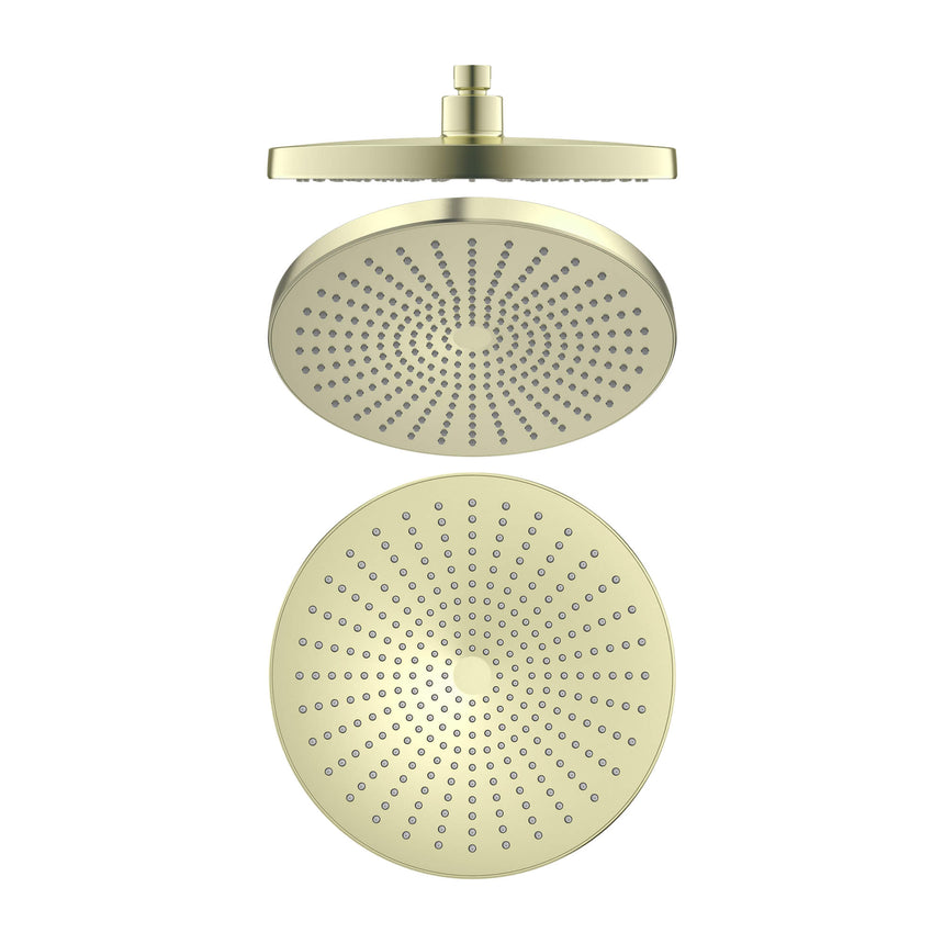 Nero Opal Shower Head Brushed Yellow Gold Shower Nero
