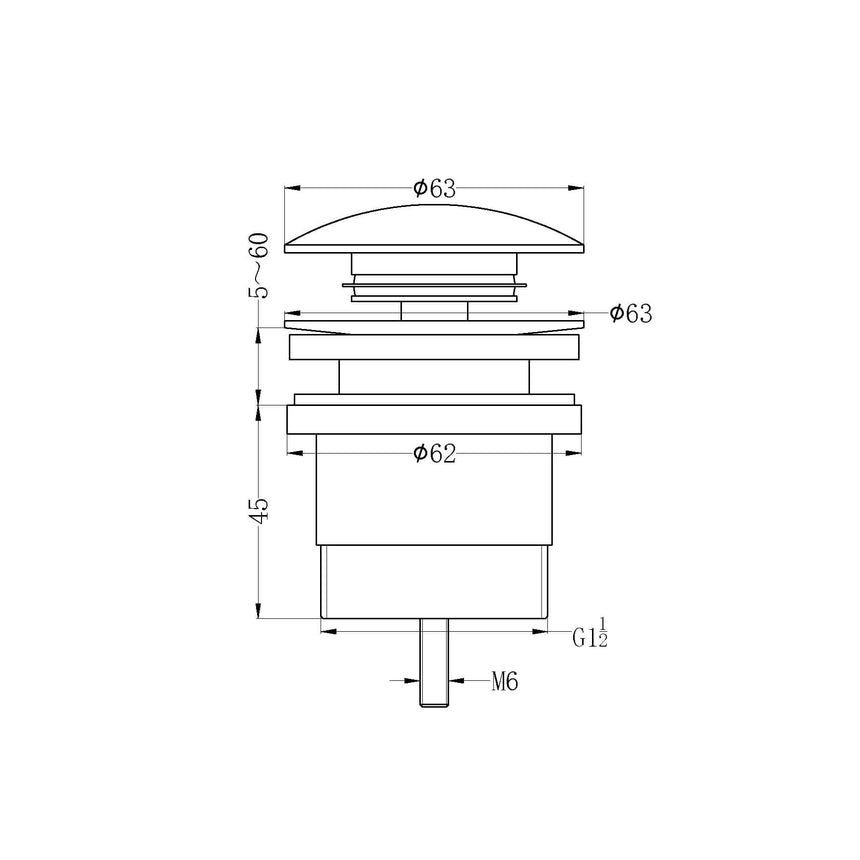 Nero Universal Pop Up Waste Matte White Other Accessories Nero
