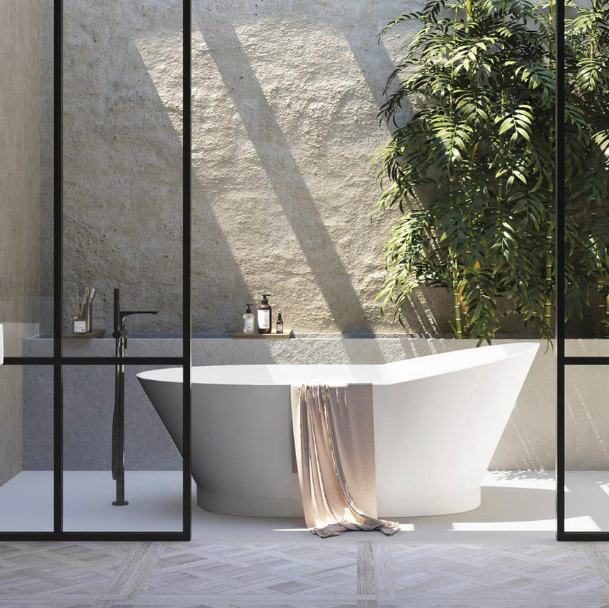 London Freestanding Bath 1700mm Gloss White Bath Otti Australia