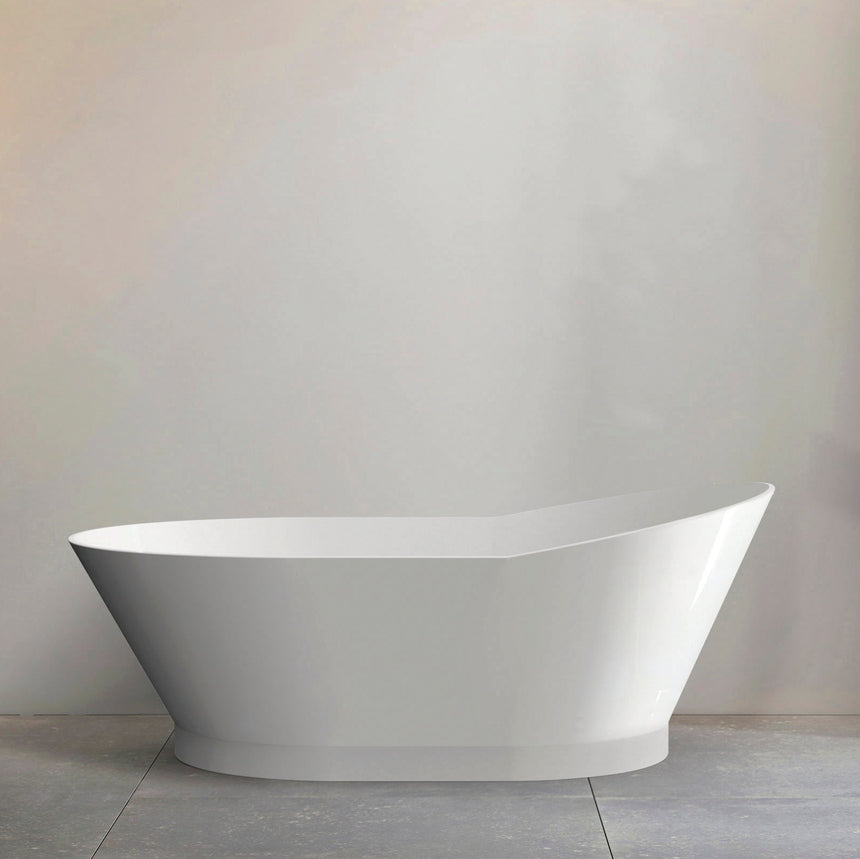 London Freestanding Bath 1700mm Gloss White Bath Otti Australia