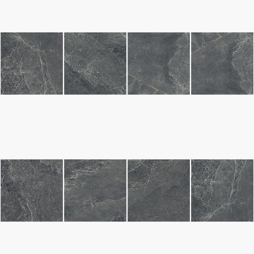Advance 900x900 Matt Graphite Marble Look Tiles Tilemall