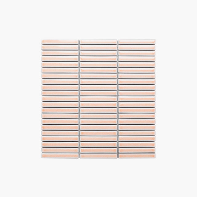 Antique Porcelain Mosaic Kit Kat 12x92 Pink Gloss Porcelain Mosaic Tilemall