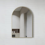 Archie Framed Mirror 900x600mm Brushed Yellow Gold
