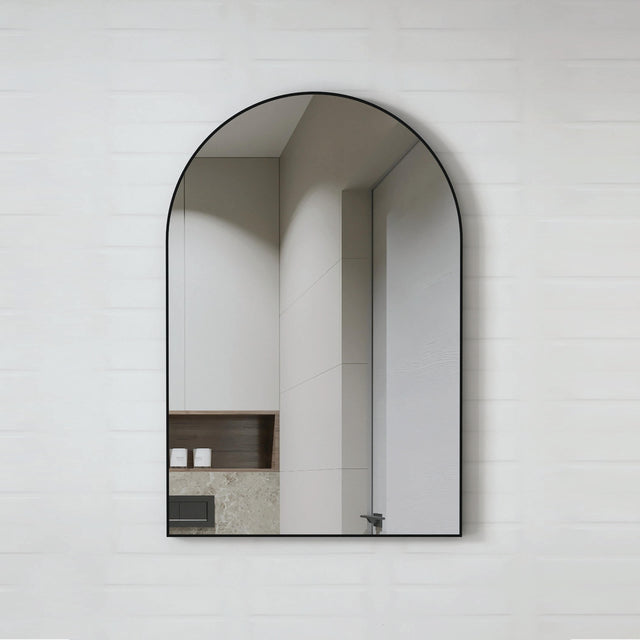 Archie Framed Mirror 900x600mm Matte Black Framed Mirror Otti Australia