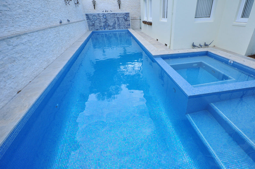 Spanish Ezarri Iris Azur Glass Mosaic Europe Imports