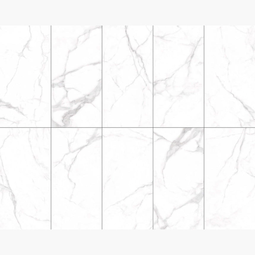 Bianco Statuario 1200x600 Matt White Marble Look Tiles Tilemall