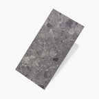 Big Terrazzo 600x300 Matt Dark grey Terrazzo Look Rectified