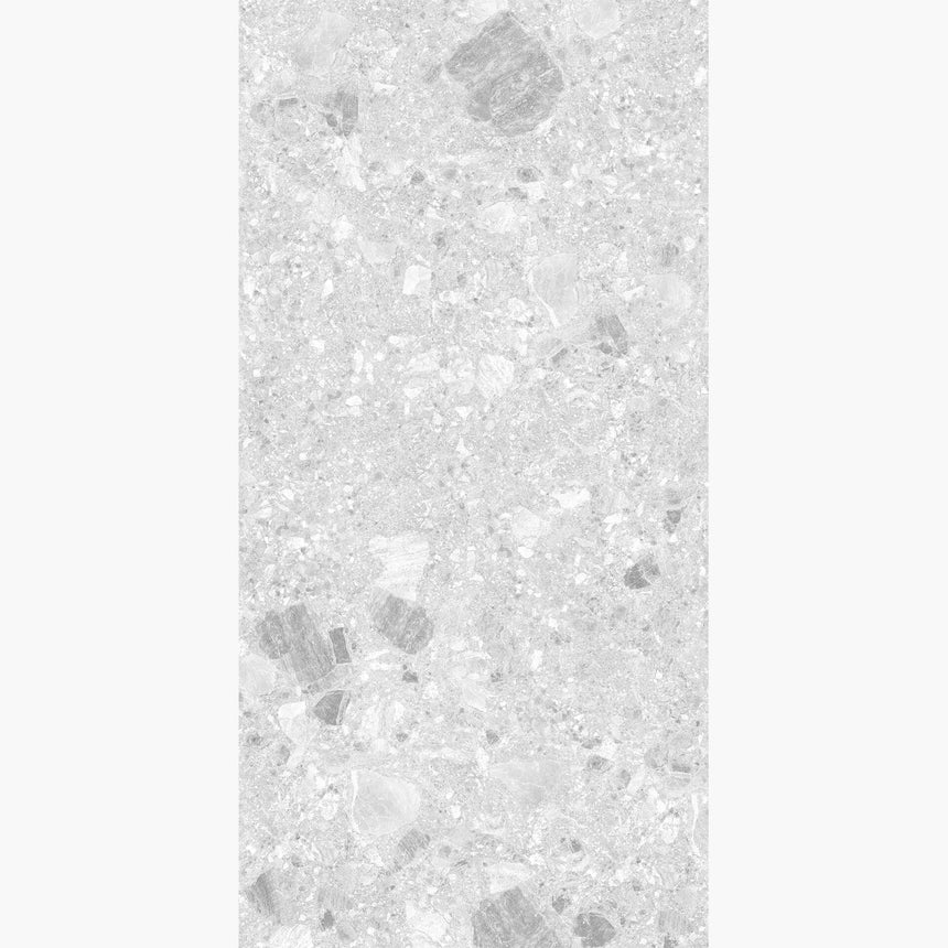 Big Terrazzo 1200x600 Matt Light Grey Terrazzo Look Tiles Tilemall