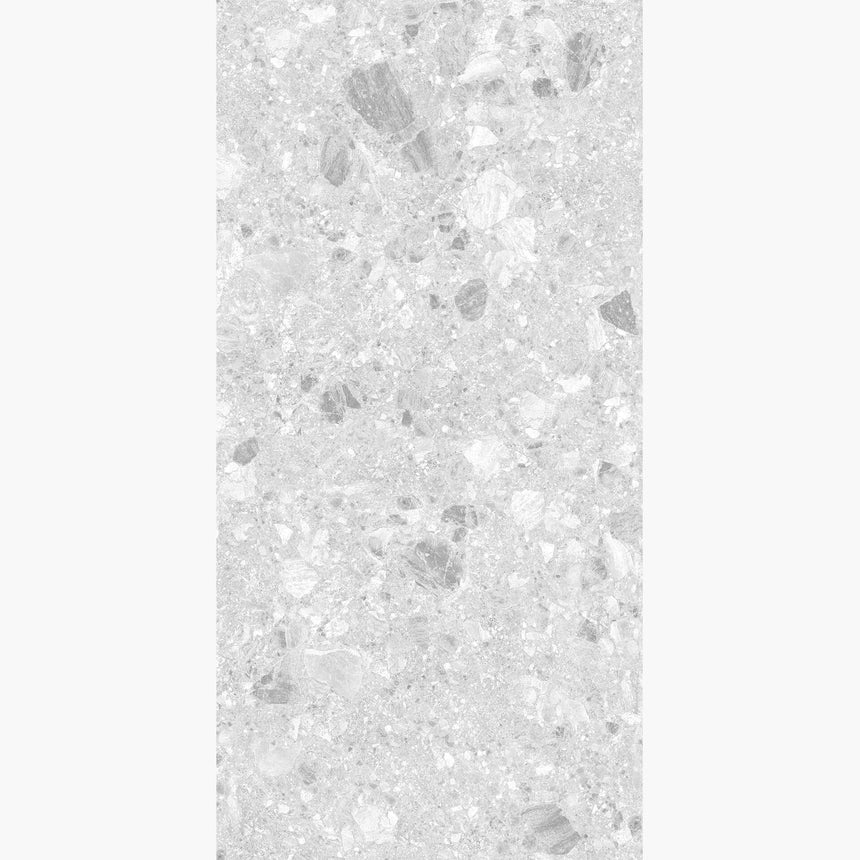 Big Terrazzo 1200x600 Matt Light Grey Terrazzo Look Tiles Tilemall