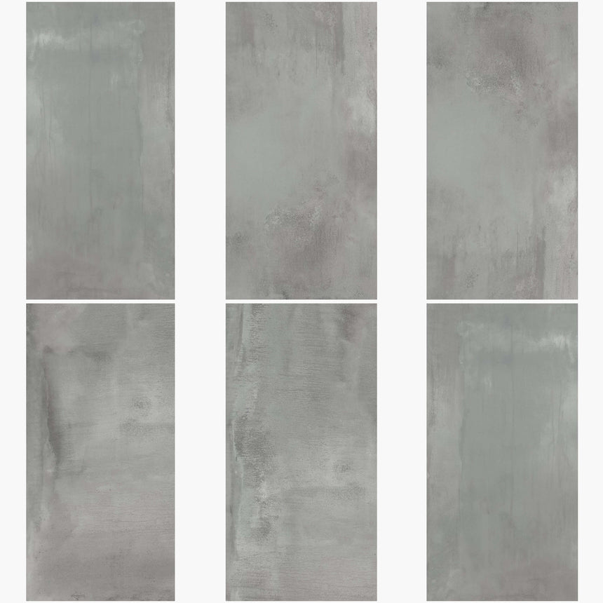 Italian Blaze 750x1500 Lappato Alumnium Concrete Look Tiles Tilemall