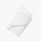 Calacatta Deluxe 600x300 Polished White Marble Look Rectified