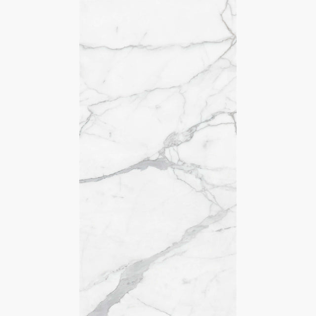 Calacatta Deluxe 1200x600 Polished White Marble Look Tiles Tilemall