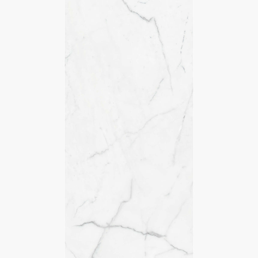 Calacatta Deluxe 1200x600 Polished White Marble Look Tiles Tilemall