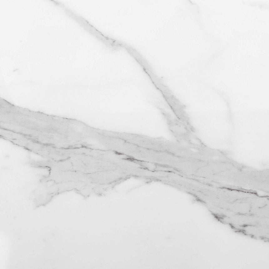 Calacatta Deluxe 600x600 Polished White Marble Look Tiles Tilemall