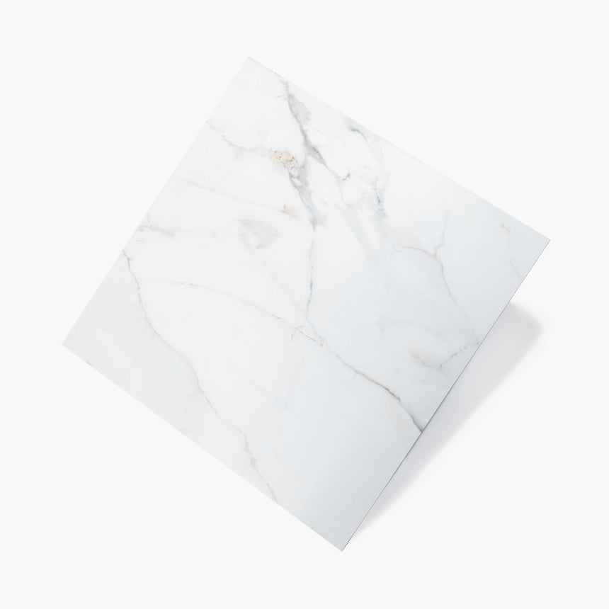 Calacutta Oro 600x600 Matt White Marble Look Tiles Tilemall