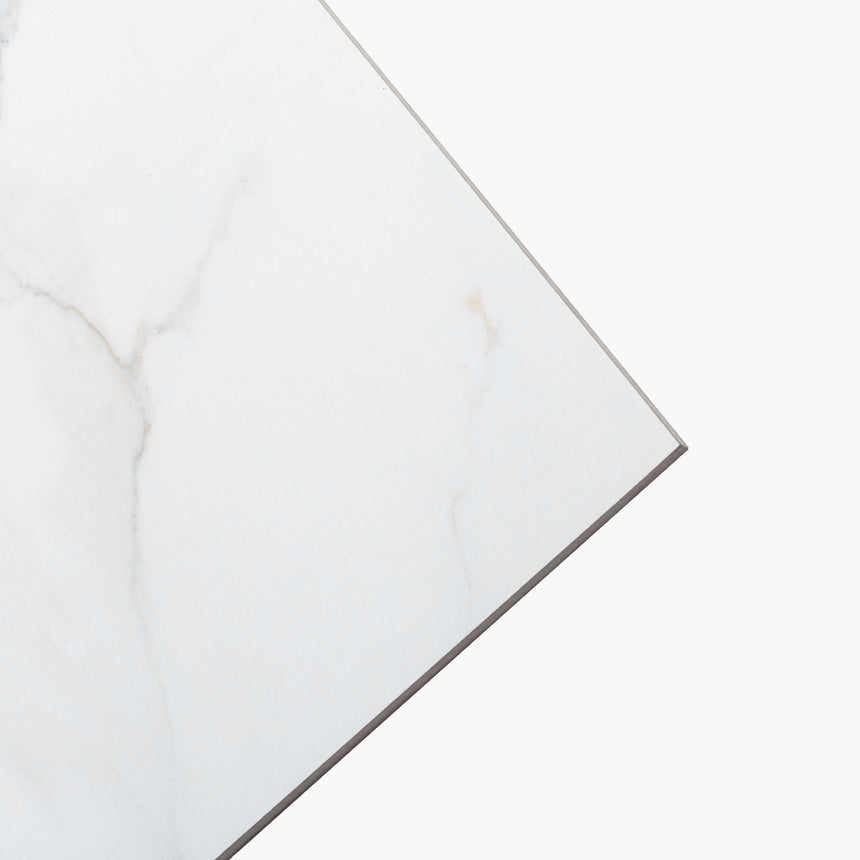 Calacutta Oro 600x600 Matt White Marble Look Tiles Tilemall