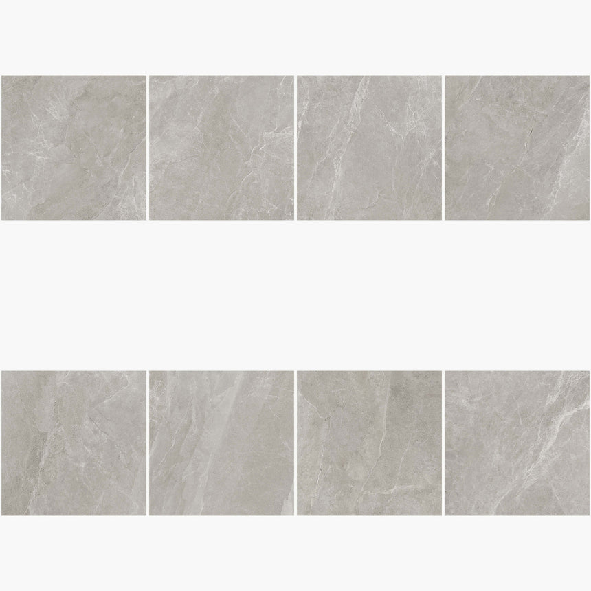 Capri 600x600 Lappato Earl Grey Marble Look Tiles Tilemall