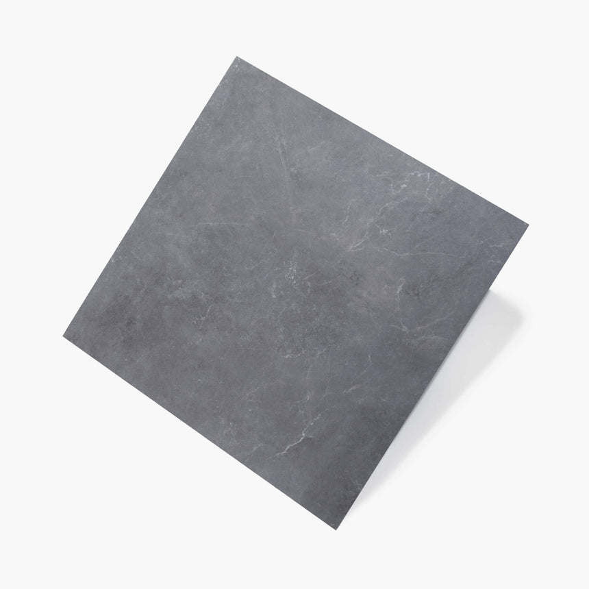 Cassio 600x600 Matt Midnight Ash Stone Look Tiles Tilemall