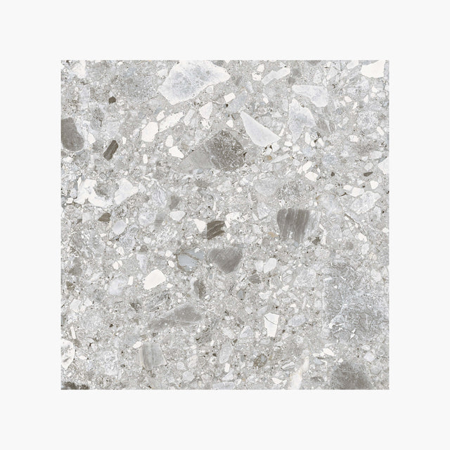 Ceppo Stone 600x600 Surface Tec Grey Terrazzo Look Tiles Tilemall
