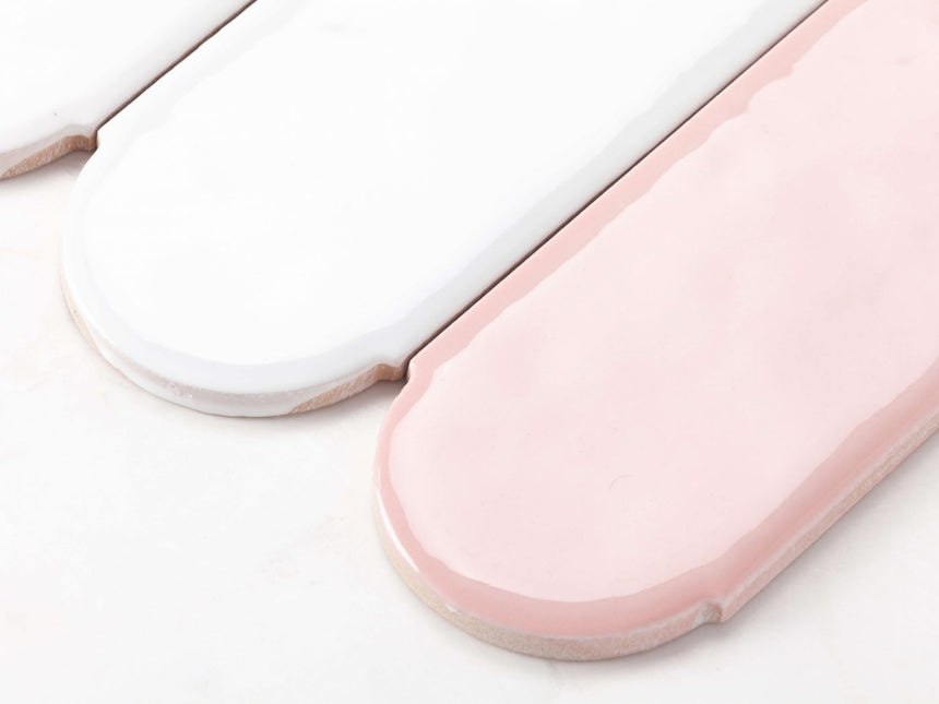 Ceramics Feather 90x300 Gloss Pink Subway Tilemall