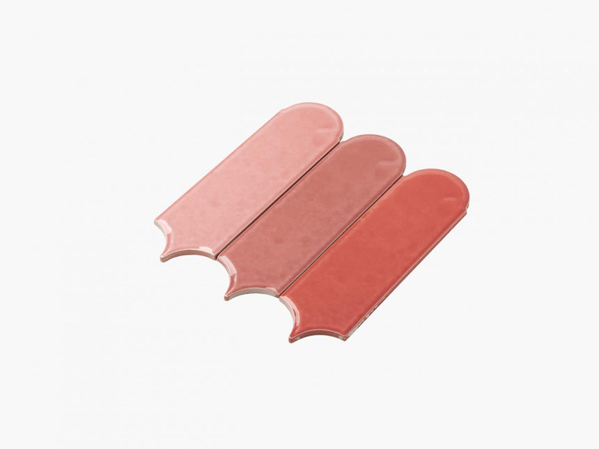 Ceramics Feather 90x300 Gloss Pink 3 in 1 Subway Tilemall