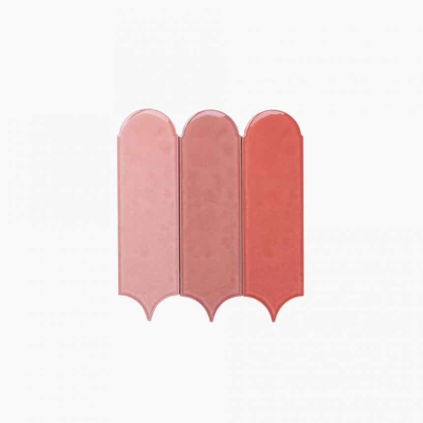 Ceramics Feather 90x300 Gloss Pink 3 in 1 Subway Tilemall
