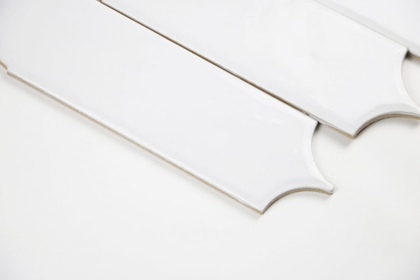 Ceramics Feather 90x300 Gloss White Subway Tilemall