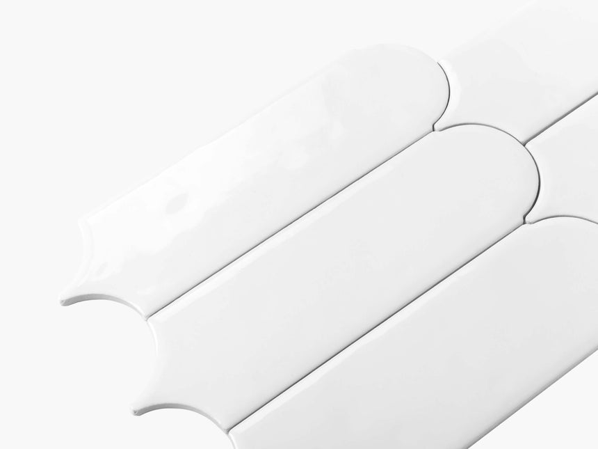 Ceramics Feather 90x300 Gloss White Subway Tilemall