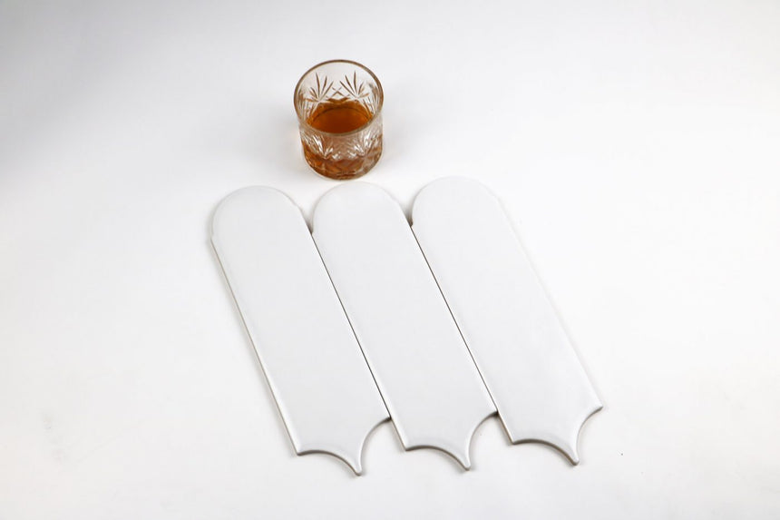 Ceramics Feather 90x300 Matt White Subway Tilemall