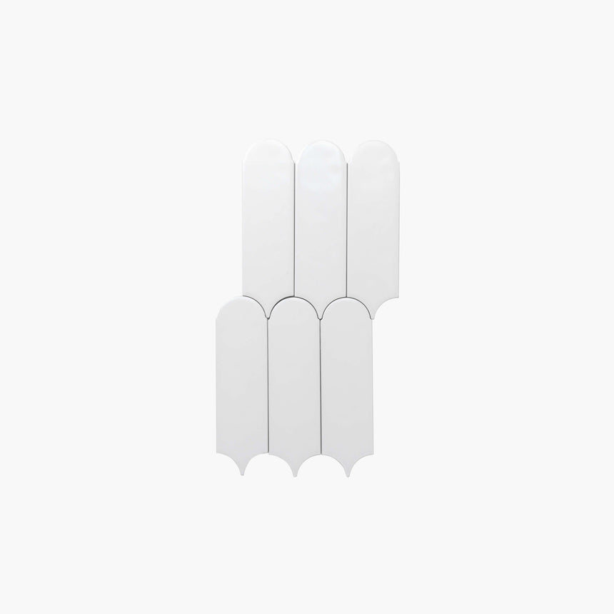 Ceramics Feather 90x300 Matt White Subway Tilemall