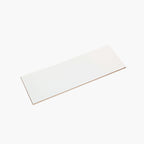 Flat Tile 100x300 Matt White Subway Pressed
