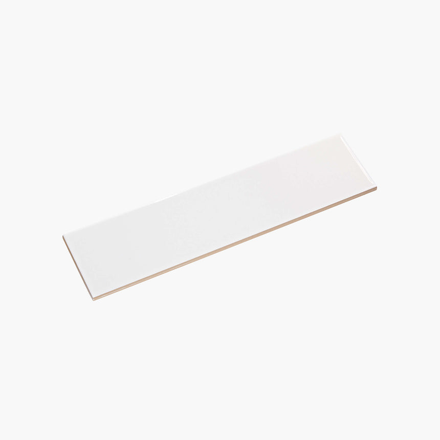 Ceramics Flat Tile 75x300 Gloss White Subway Tilemall