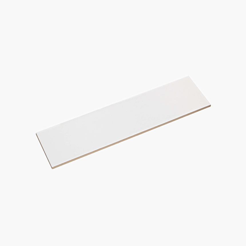 Ceramics Flat Tile 75x300 Matt White Subway Tilemall