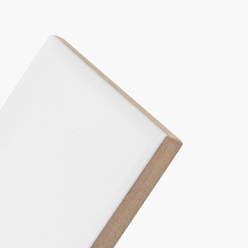 Ceramics Flat Tile 75x300 Matt White Subway Tilemall
