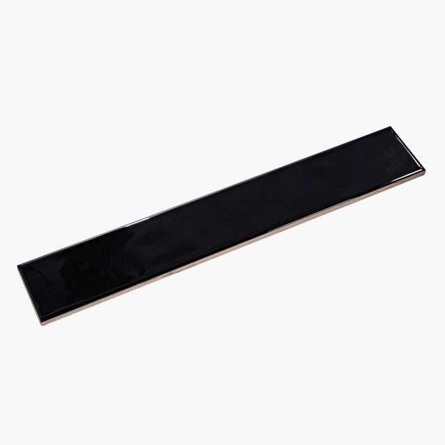 Ceramics Mould Tile 60x400 Gloss Black Subway Tilemall