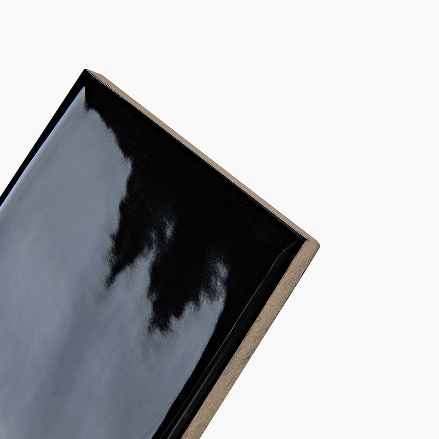 Ceramics Mould Tile 60x400 Gloss Black Subway Tilemall