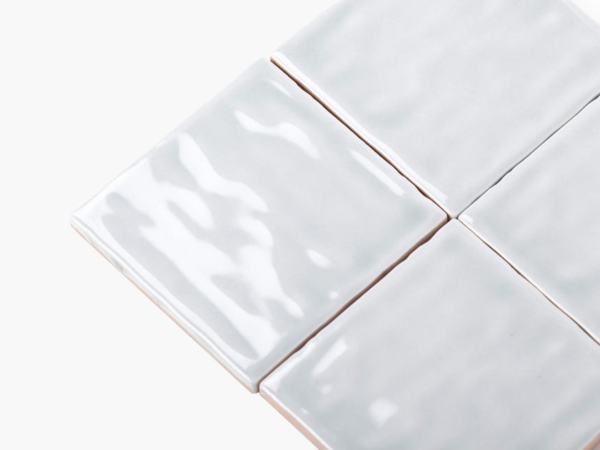 Ceramics Small Square Tile 100x100 Gloss Sky Blue Subway Tilemall