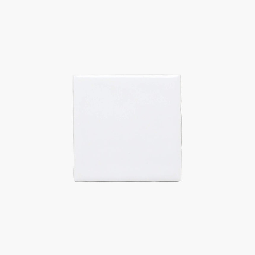 Ceramics Small Square Tile 100x100 Gloss White Subway Tilemall