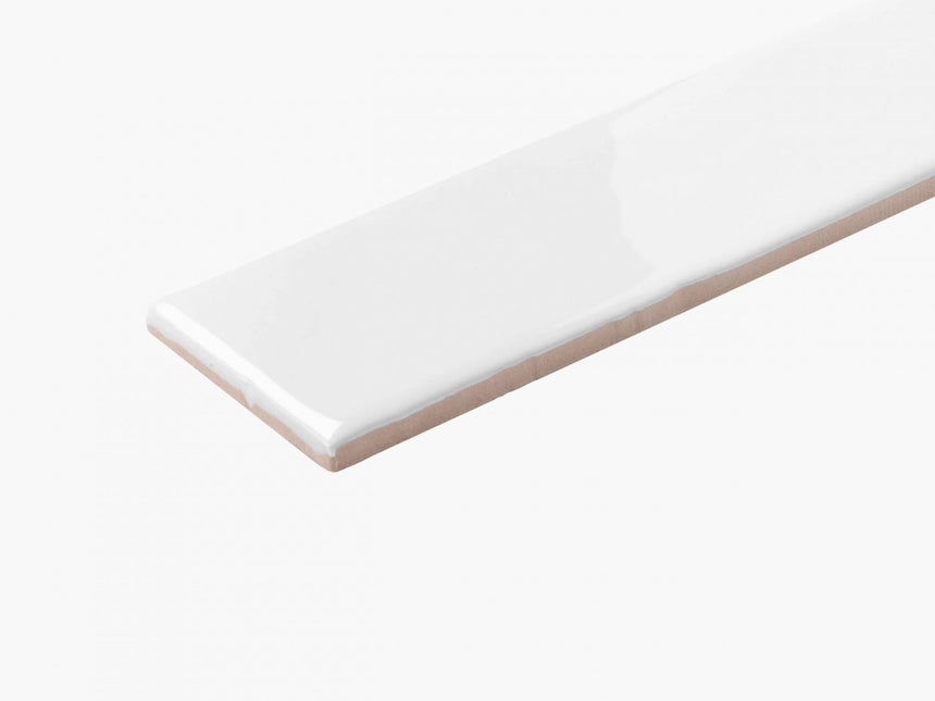 TM Wave Mould Tile 75x300 Gloss White Subway Tilemall